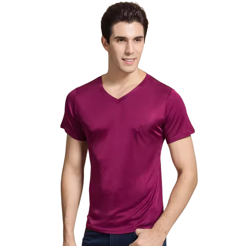 Berry V-Neck Tee